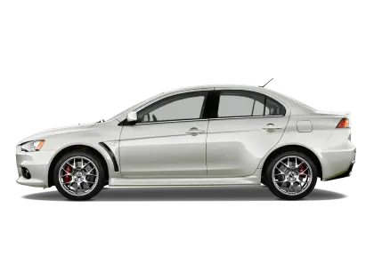 Side View of Silver Sedan Car