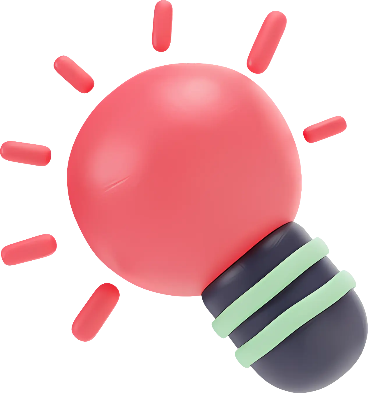 Red Light Bulb Cartoon