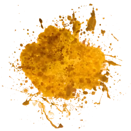 Vivid Yellow Paint Splash Art