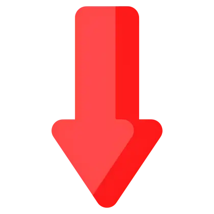 Red Arrow Pointing Downwards