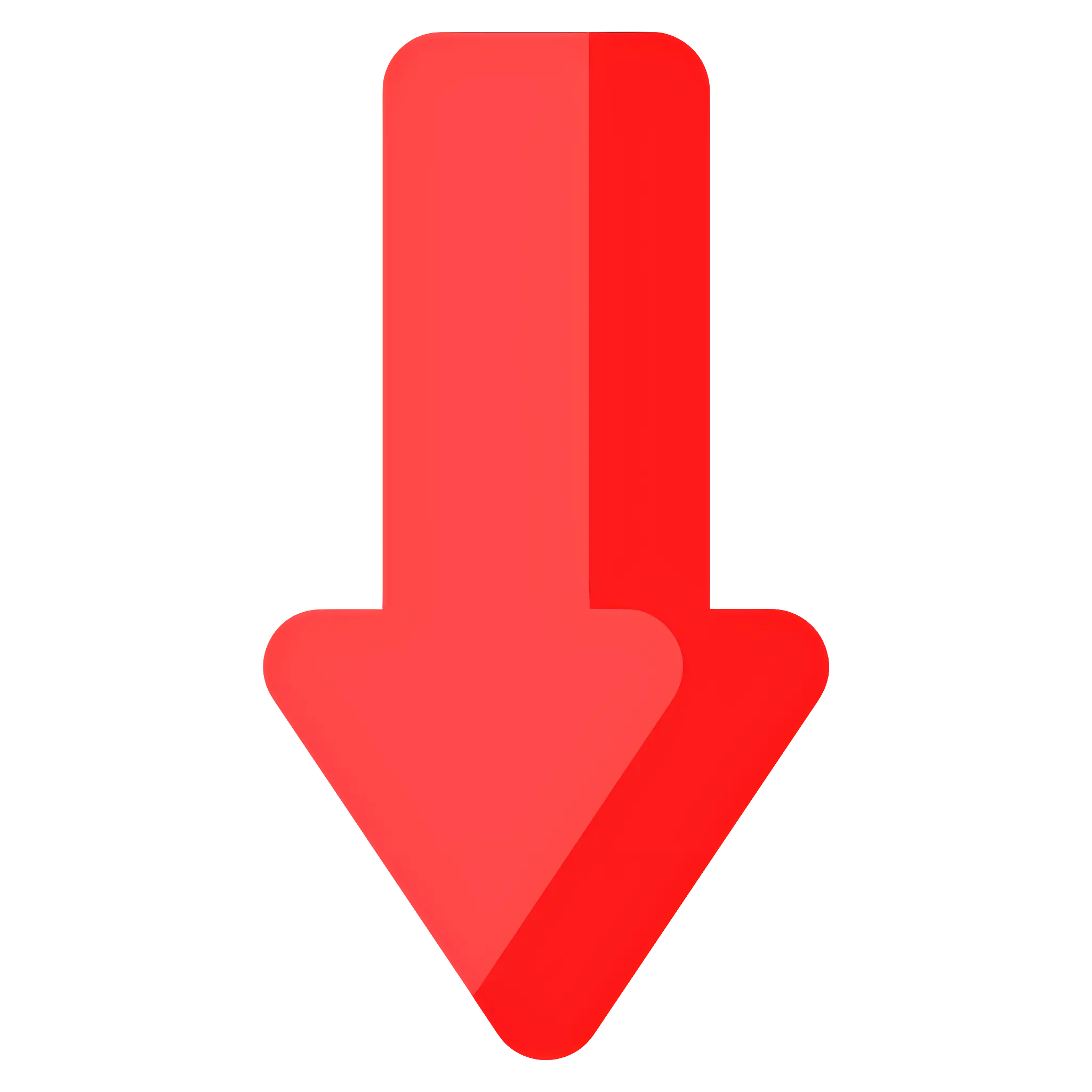 Red Arrow Pointing Downwards