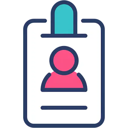 Simple ID Card Illustration