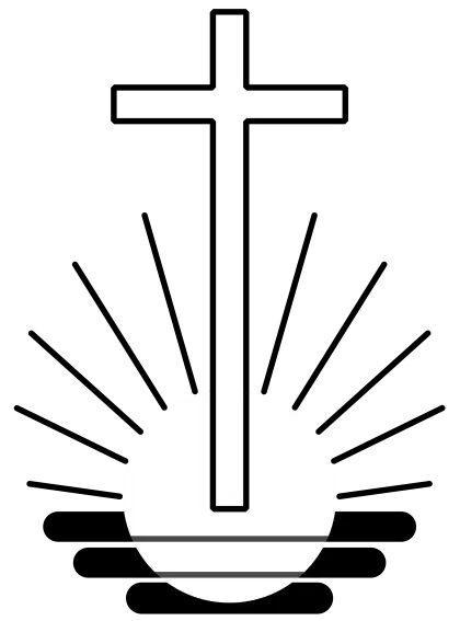 Cross and Sun Religious Symbol