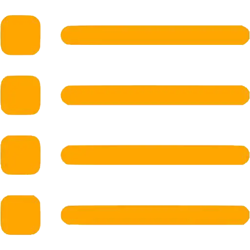 Yellow List Icon for UI Design