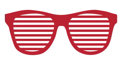 Cool Red Shutter Shades