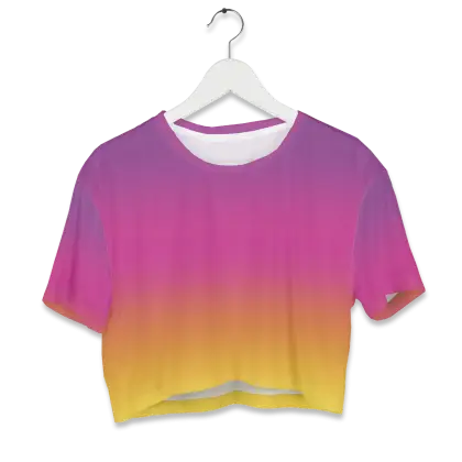 Gradient T-Shirt in Pink and Yellow