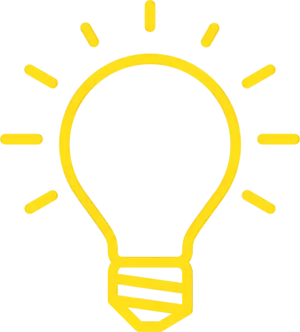 Yellow Light Bulb Sketch