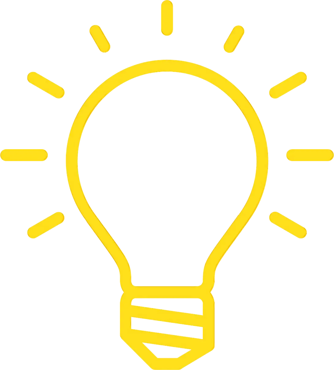 Yellow Light Bulb Sketch
