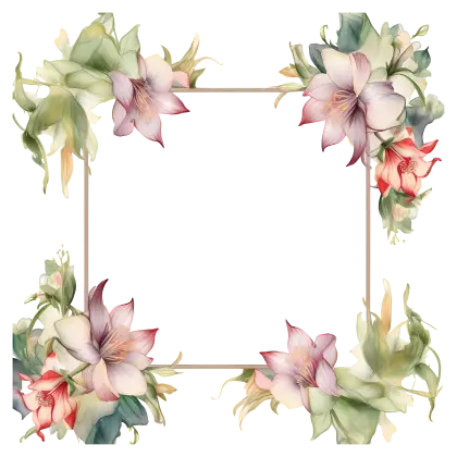 Beautiful Floral Frame
