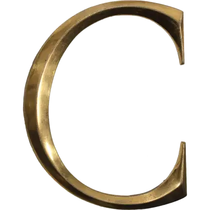 Golden Letter C