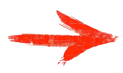 Red Right Arrow Brush Stroke