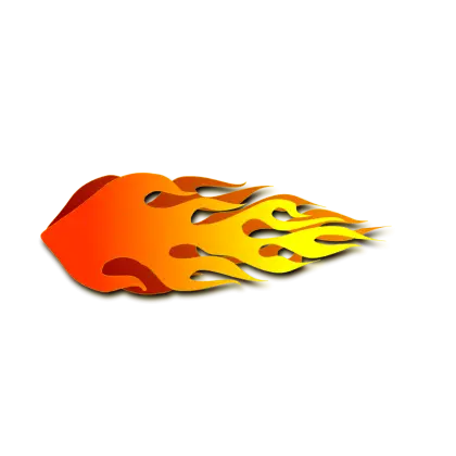 Fiery Flaming Design Graphic Illustration