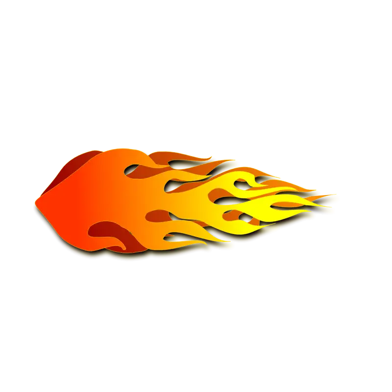 Fiery Flaming Design Graphic Illustration