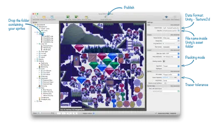 Game Development Interface with Assets