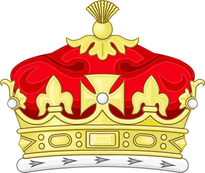 Detailed Golden Crown Illustration