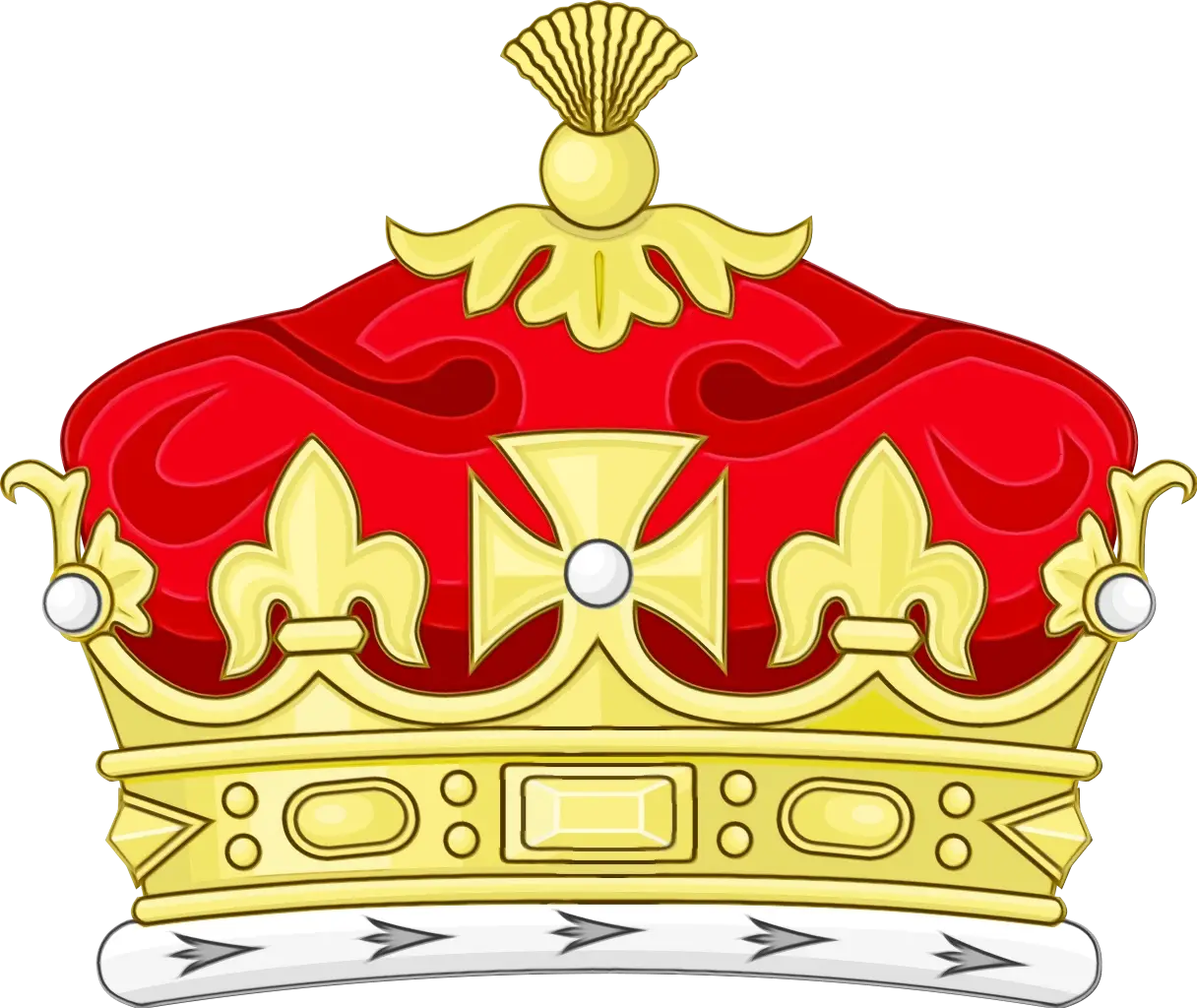 Detailed Golden Crown Illustration