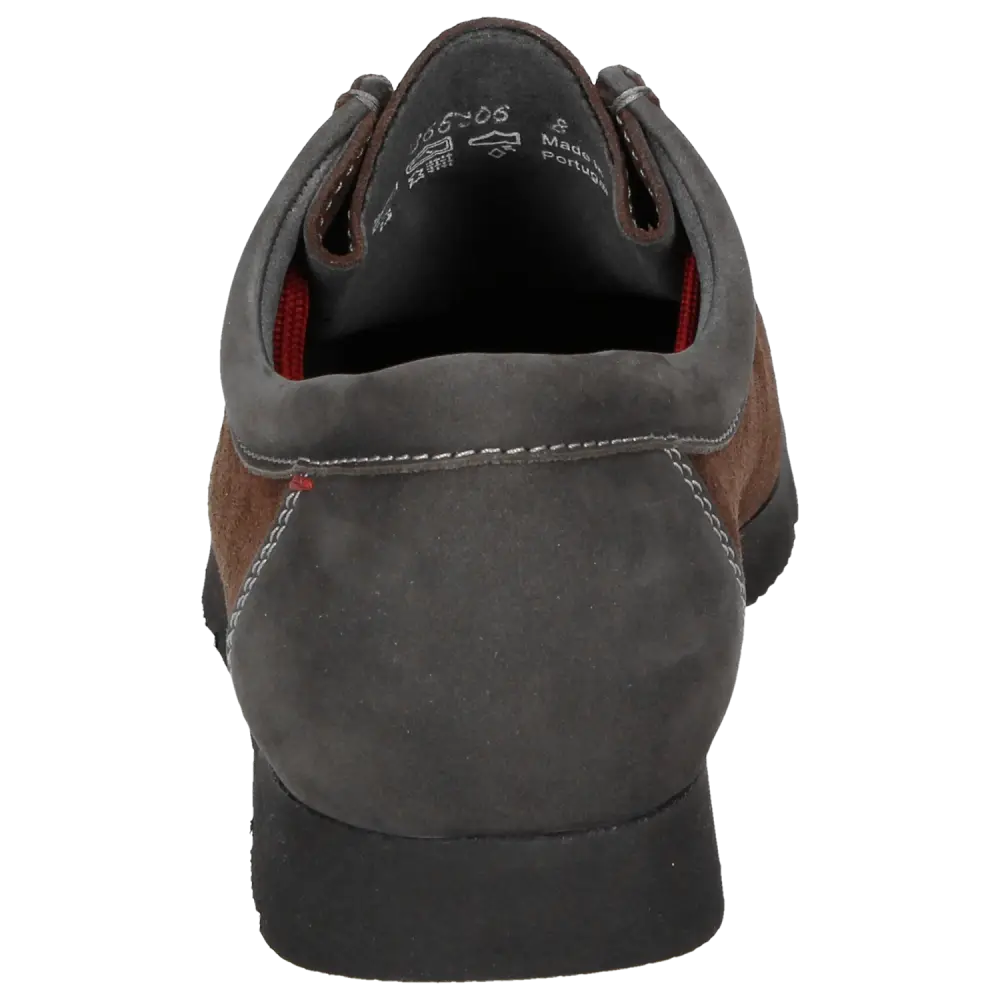 Gray Suede Shoe Back View