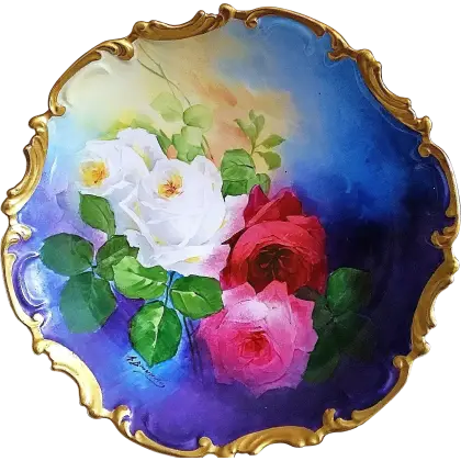 Decorative Floral Plate