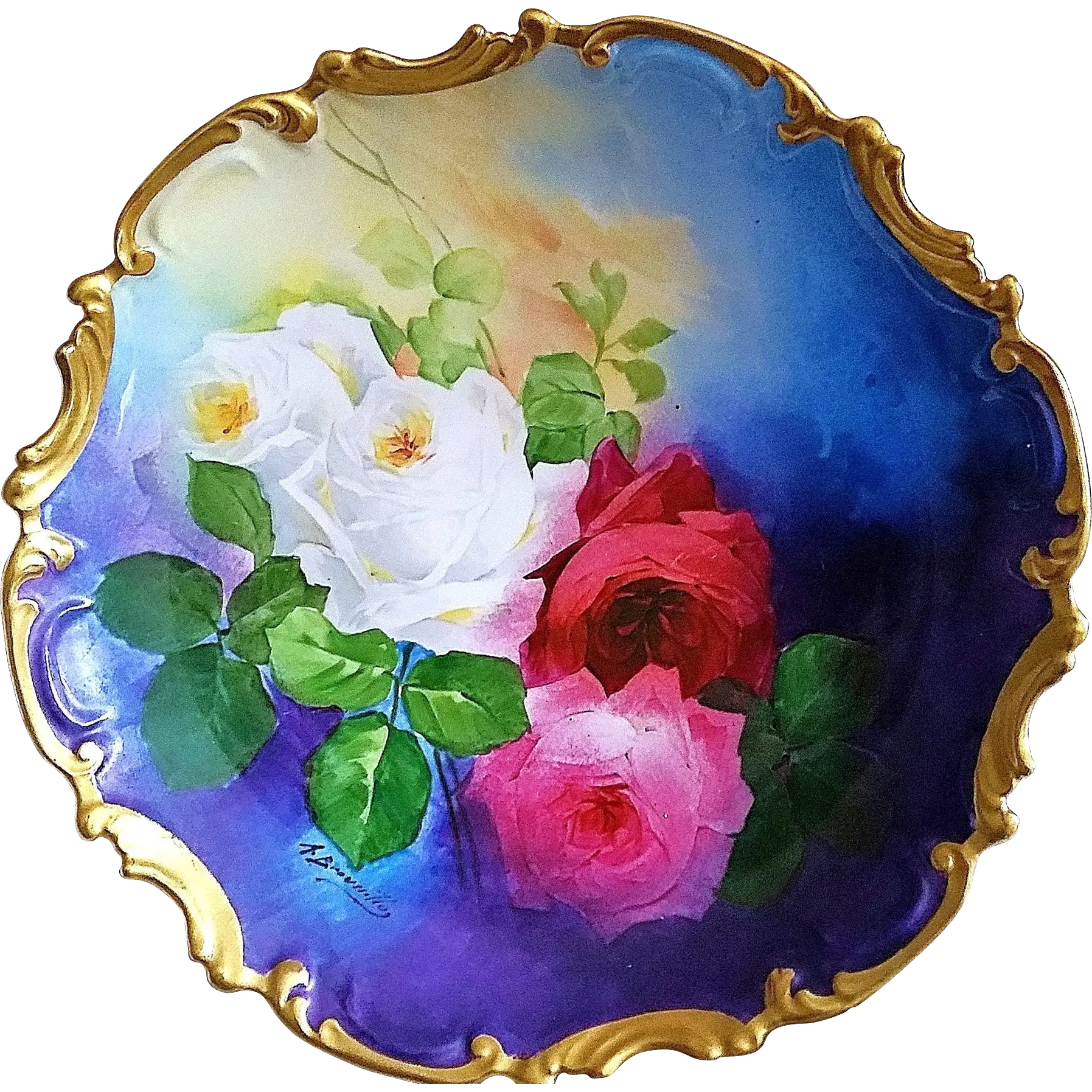 Decorative Floral Plate
