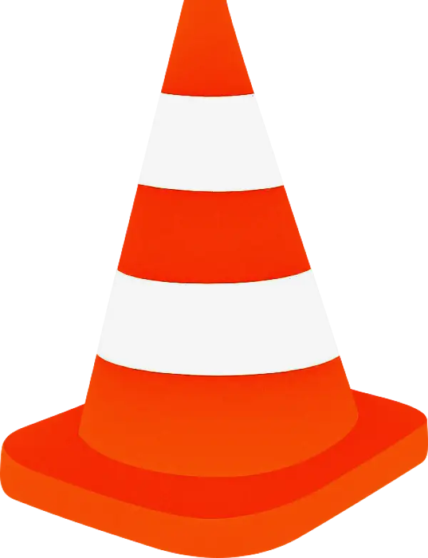 Orange Traffic Cone for Road Safety