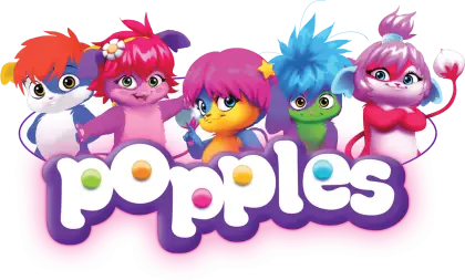 Colorful Popples Cartoon Characters