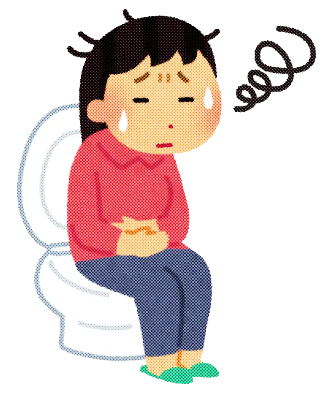 Sick Person with Stomachache Illustration