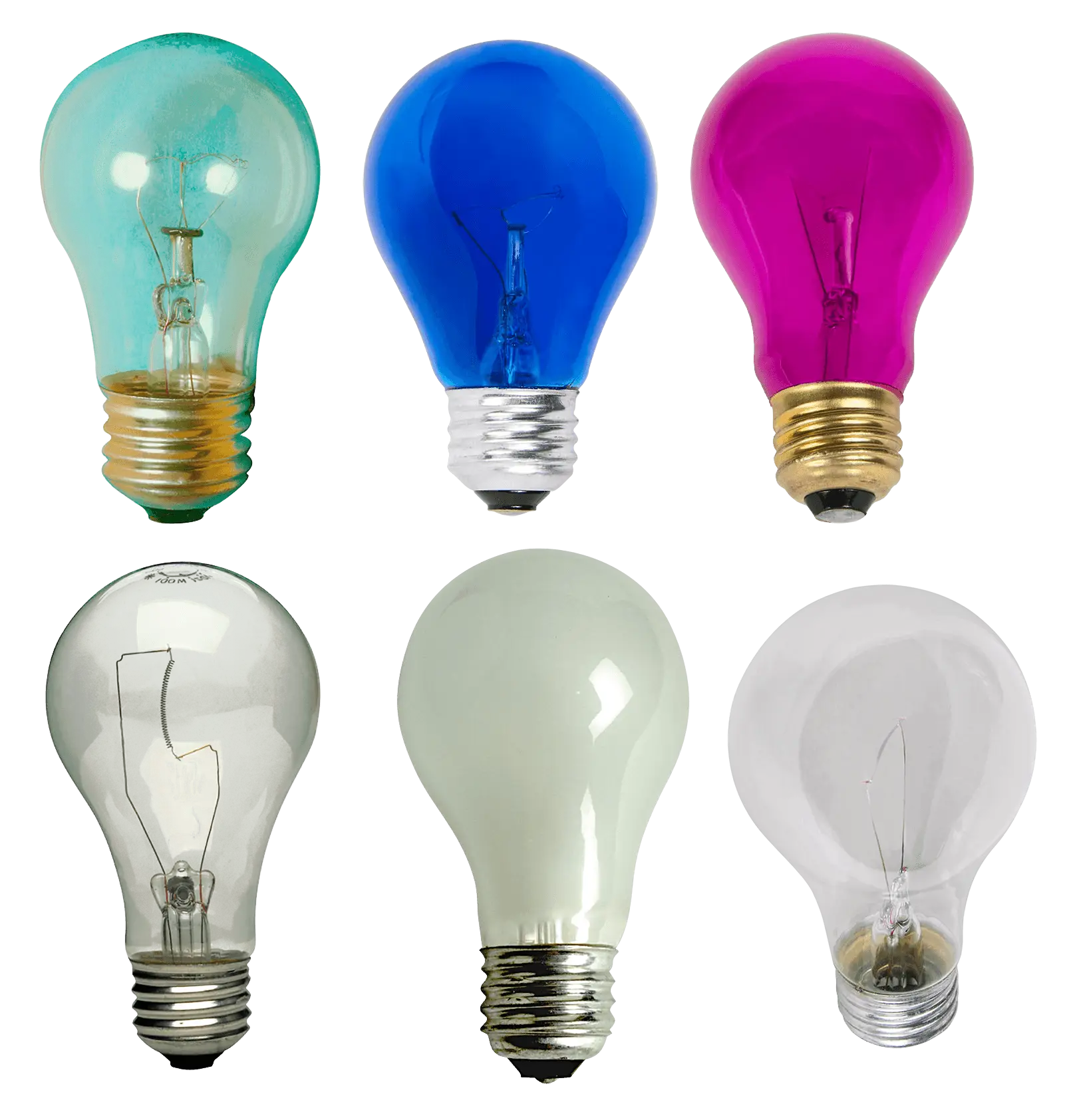 Colorful Light Bulbs Illustration