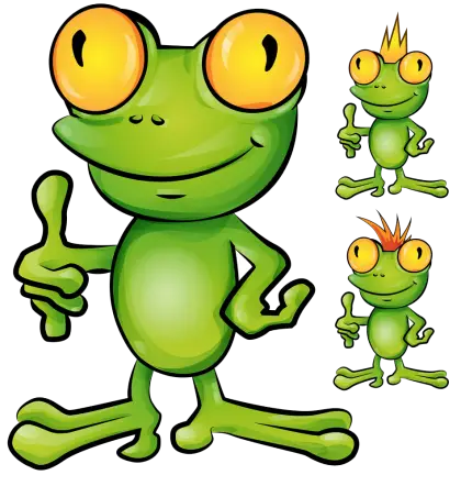 Cute Cartoon Frog