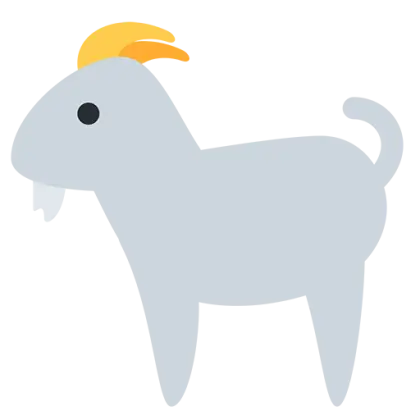 Adorable Cartoon Goat Illustration