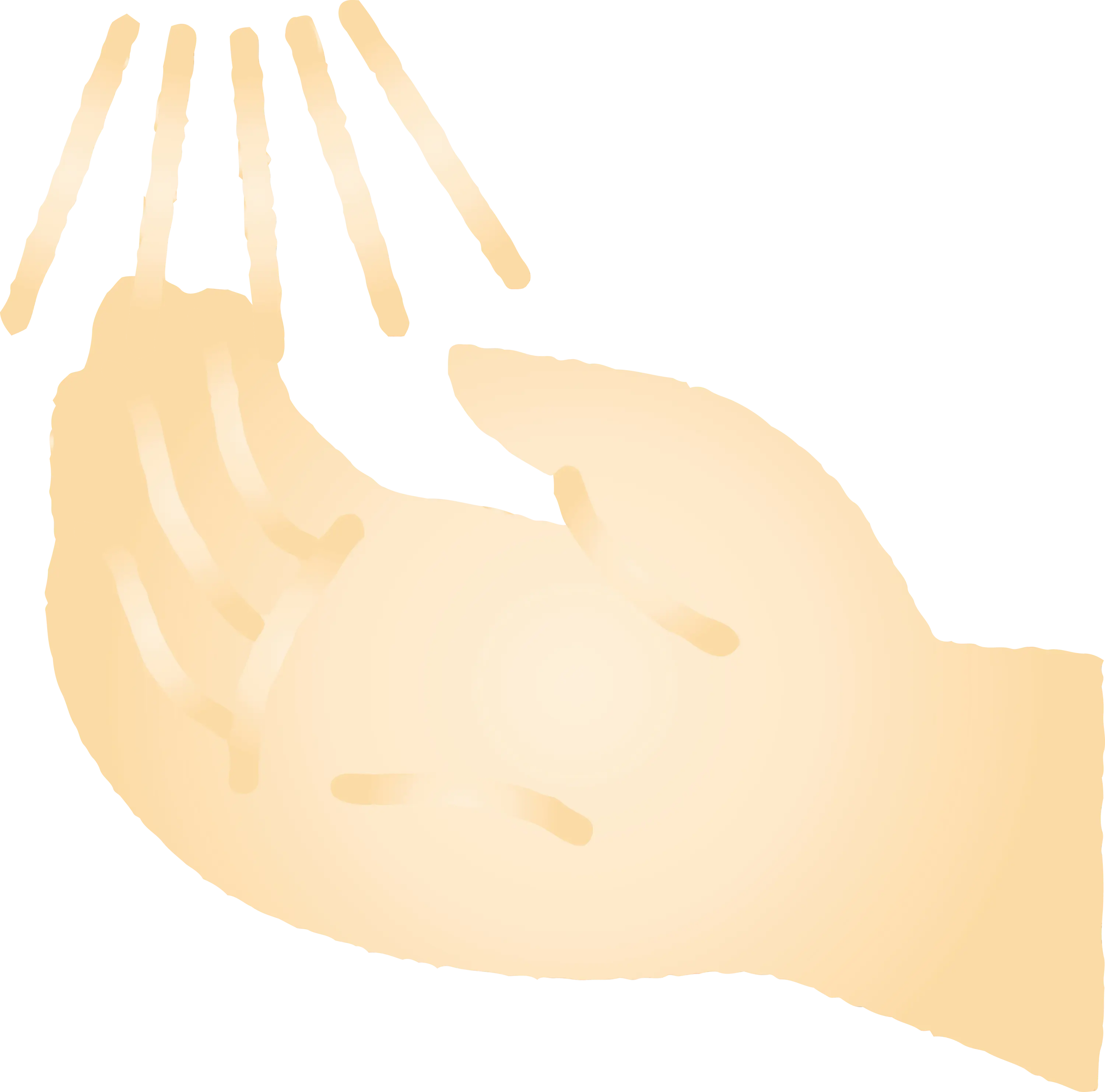 Hands in Prayer with Radiating Light