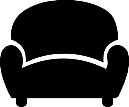 Black Armchair Design Silhouette