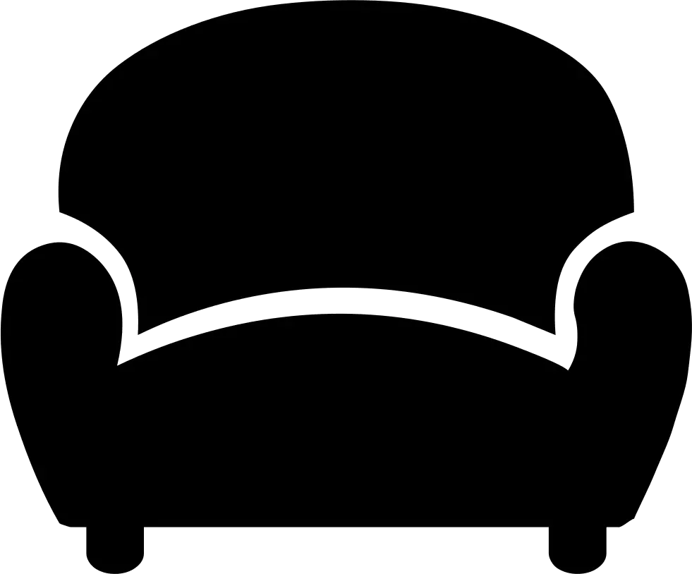 Black Armchair Design Silhouette