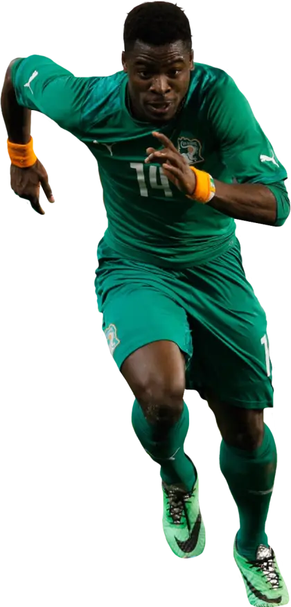 Soccer Player in Green Uniform Running