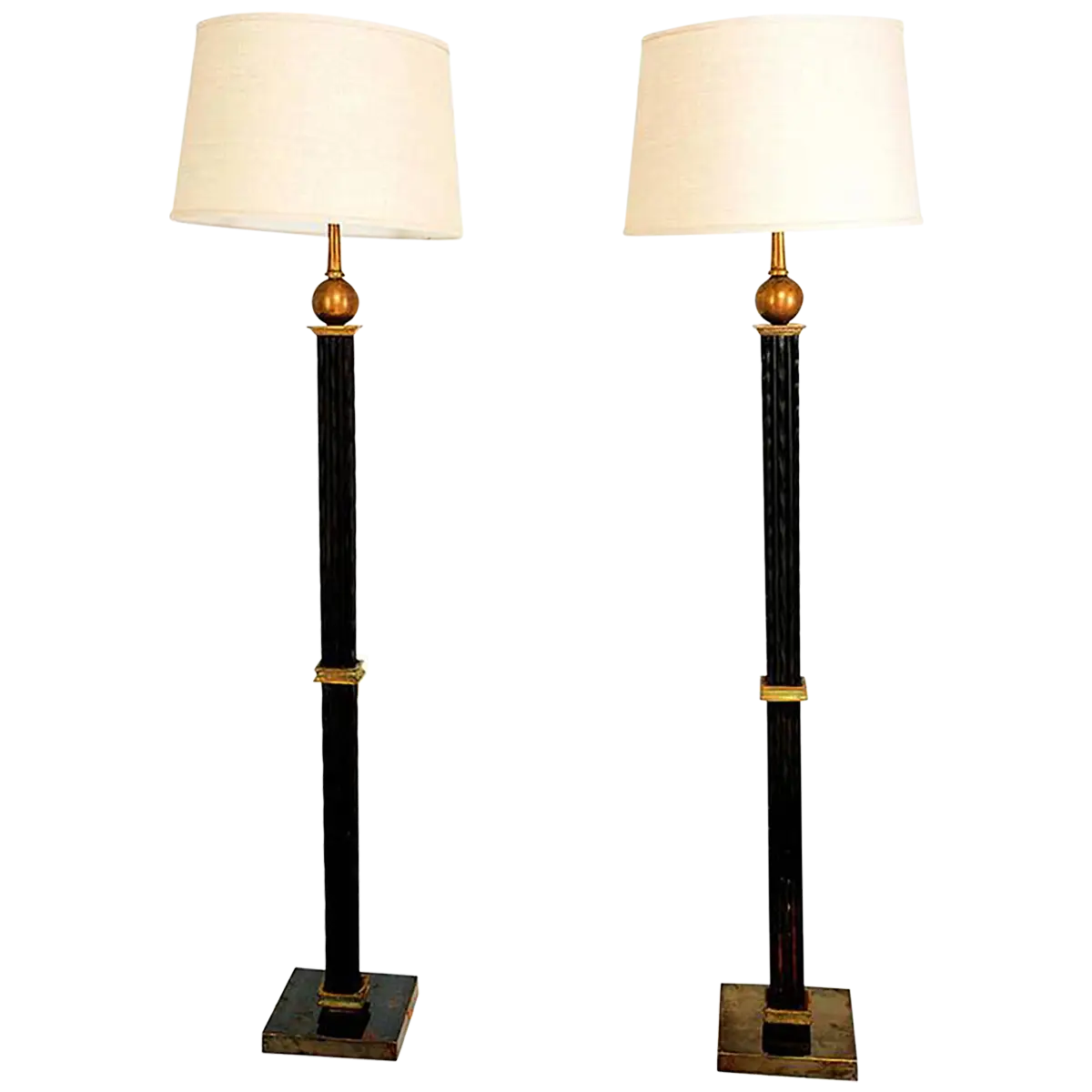 Standing Floor Lamps with White Shades