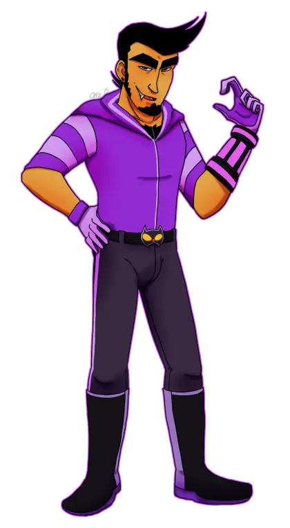 Purple Cartoon Character