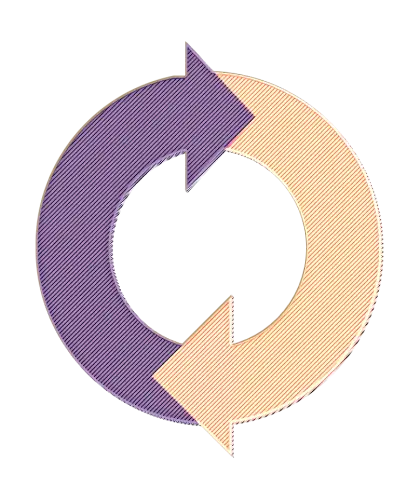 Circular Arrows Representing Cycle or Loop