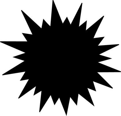 Black Starburst Silhouette