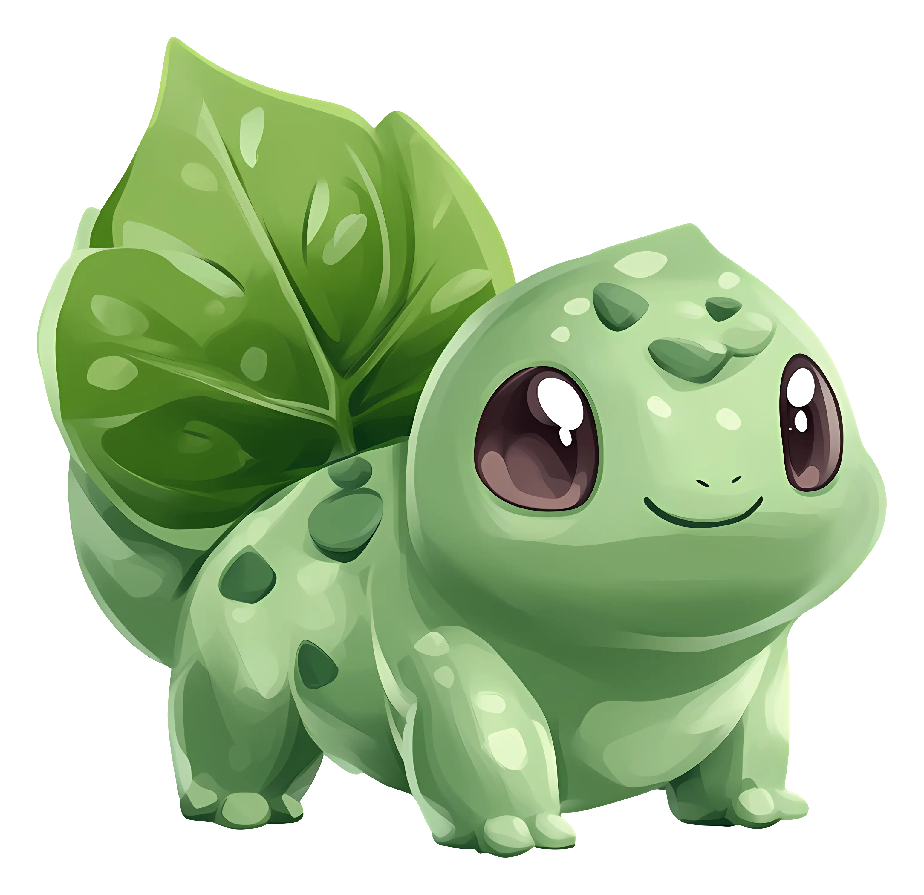 Adorable Bulbasaur with Leafy Back