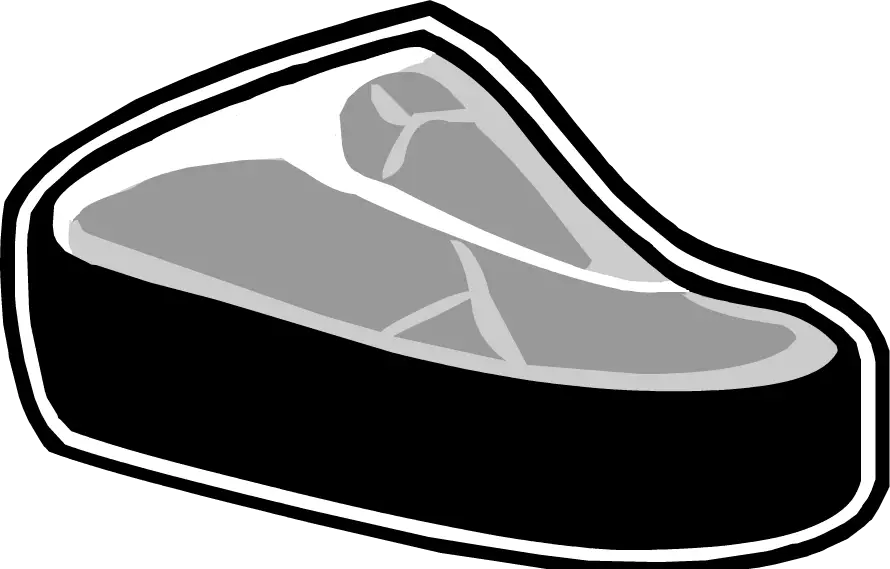 Black and White Steak Illustration