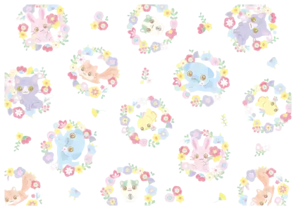 Cute Animals with Floral Patterns