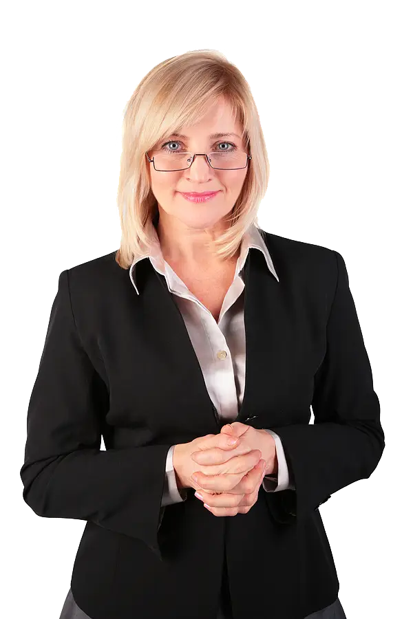 Smiling Businesswoman in Suit