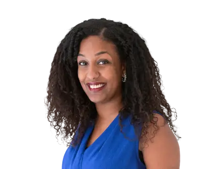 Smiling Woman with Curly Hair