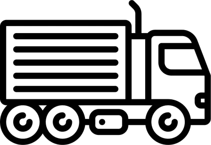 Truck Outline Icon Illustration