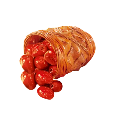 Basket of Fresh Red Dates