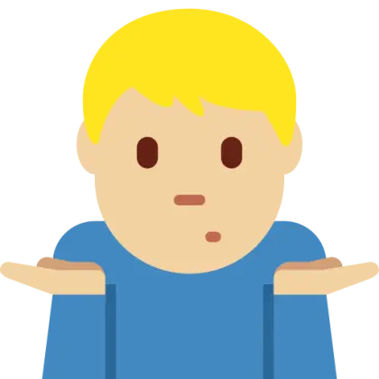 Shrugging Emoji for Confused Expression