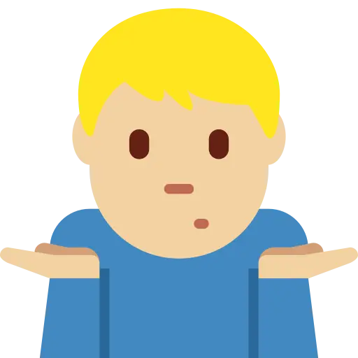 Shrugging Emoji for Confused Expression