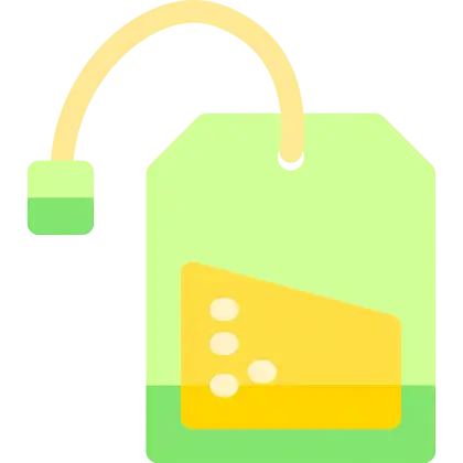 Green Tea Bag Illustration