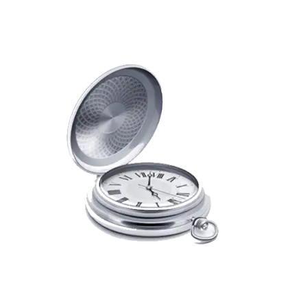 Open Silver Pocket Watch