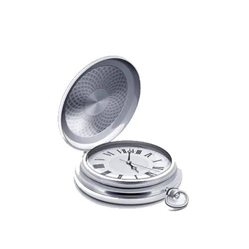 Open Silver Pocket Watch