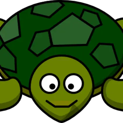 Cartoon Green Turtle